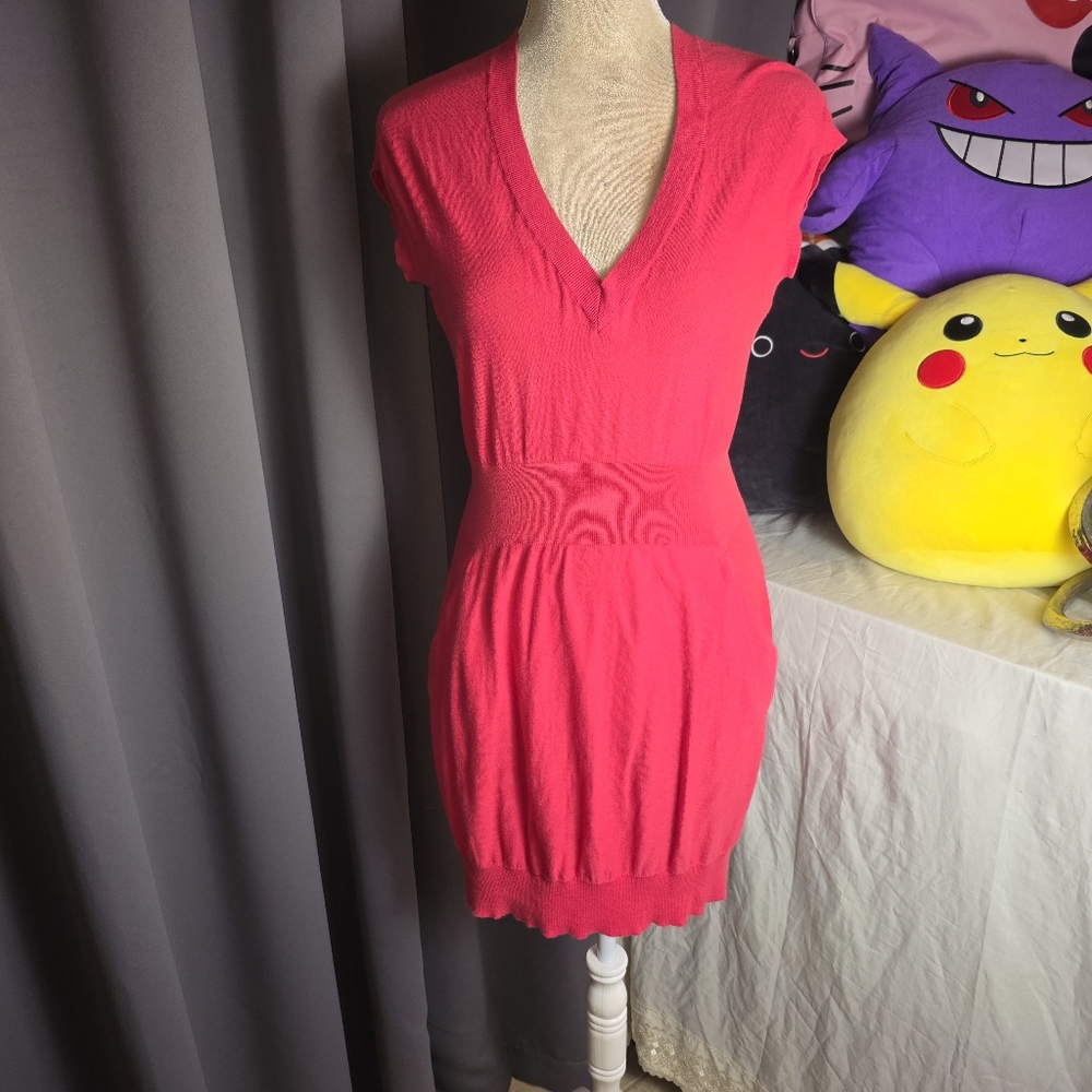 Tabitha for Anthropologie Hooded Sleeveless Knit Dress – Women’s Size M– Pink/R